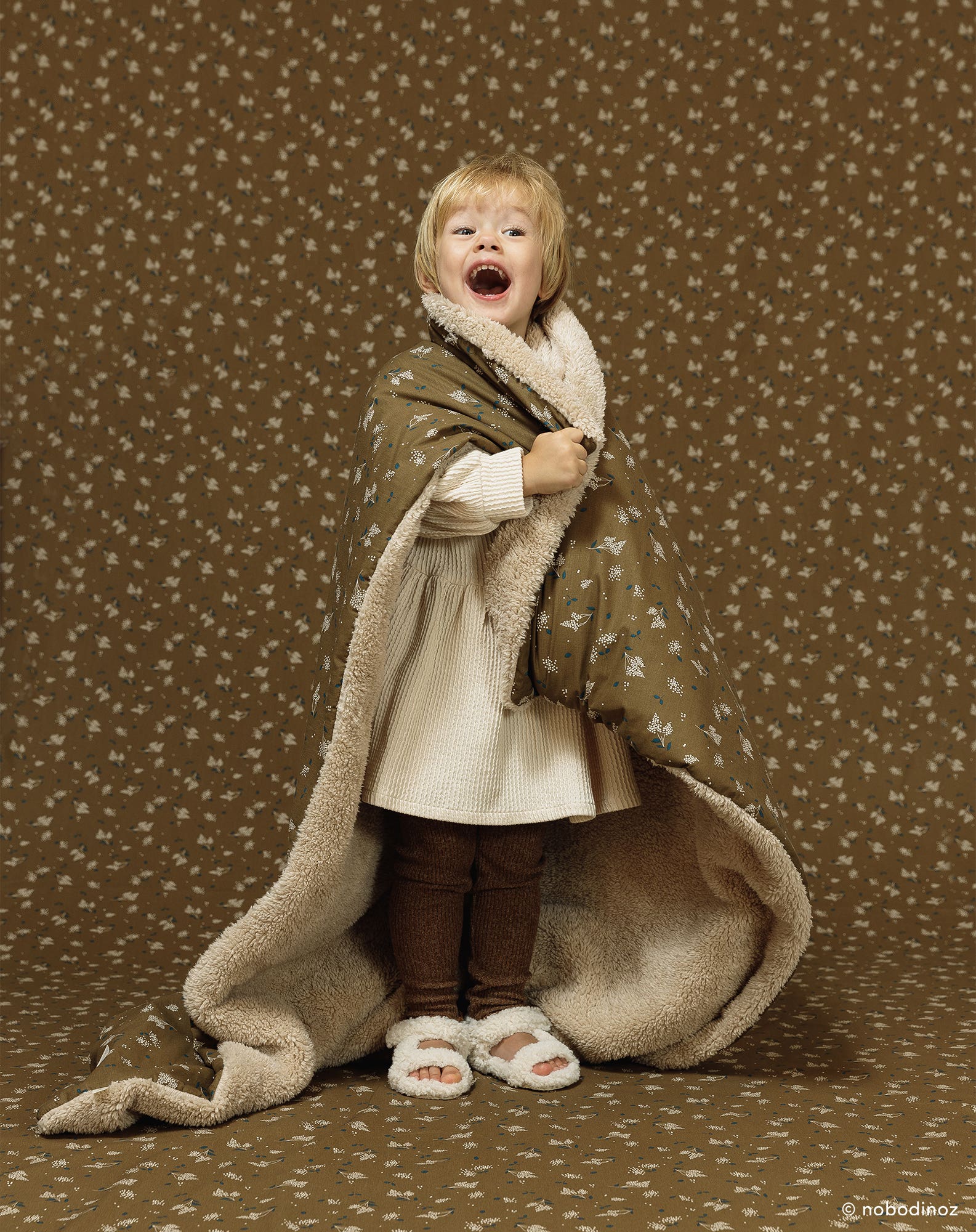 Couverture d'hiver enfant stories | Kaki