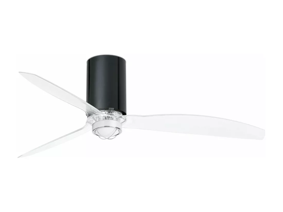 MINI TUBE FAN M LED Ventilateur DC noir brillant/transparent
