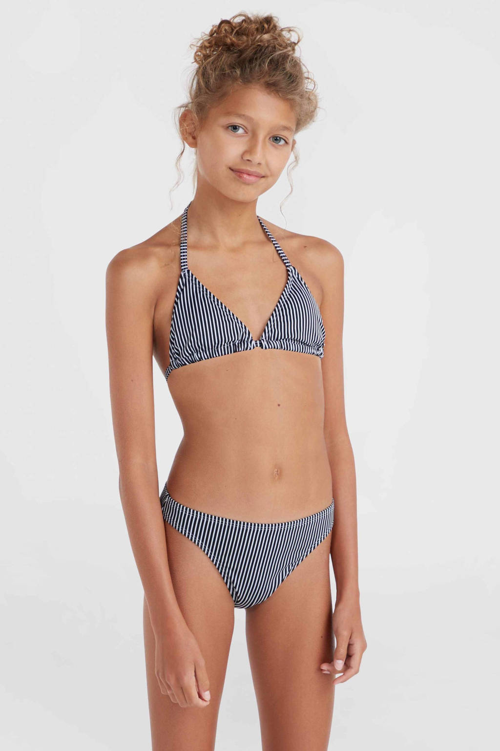 Leuke bikinitriangel bikini Essentials zwart/wit