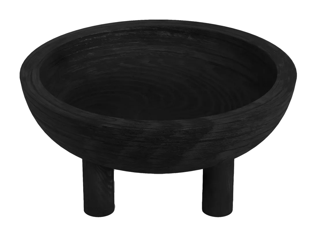 MONTMARTRE - Coupe design en bois sculpté paulownia noir