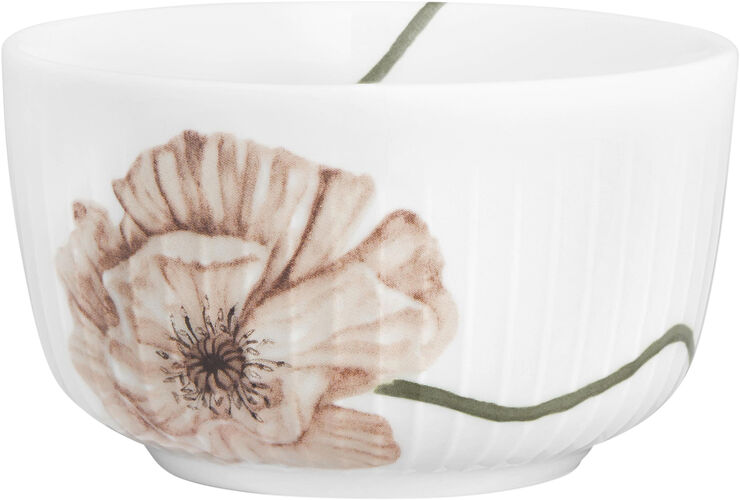 Kähler Hammershøi Poppy Skål Ø12 cm hvid med dekoration Hvid
