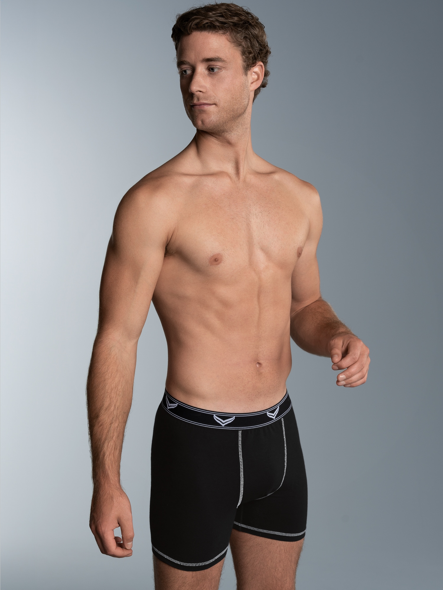 Pants aus Baumwolle/Elastan Schwarz
