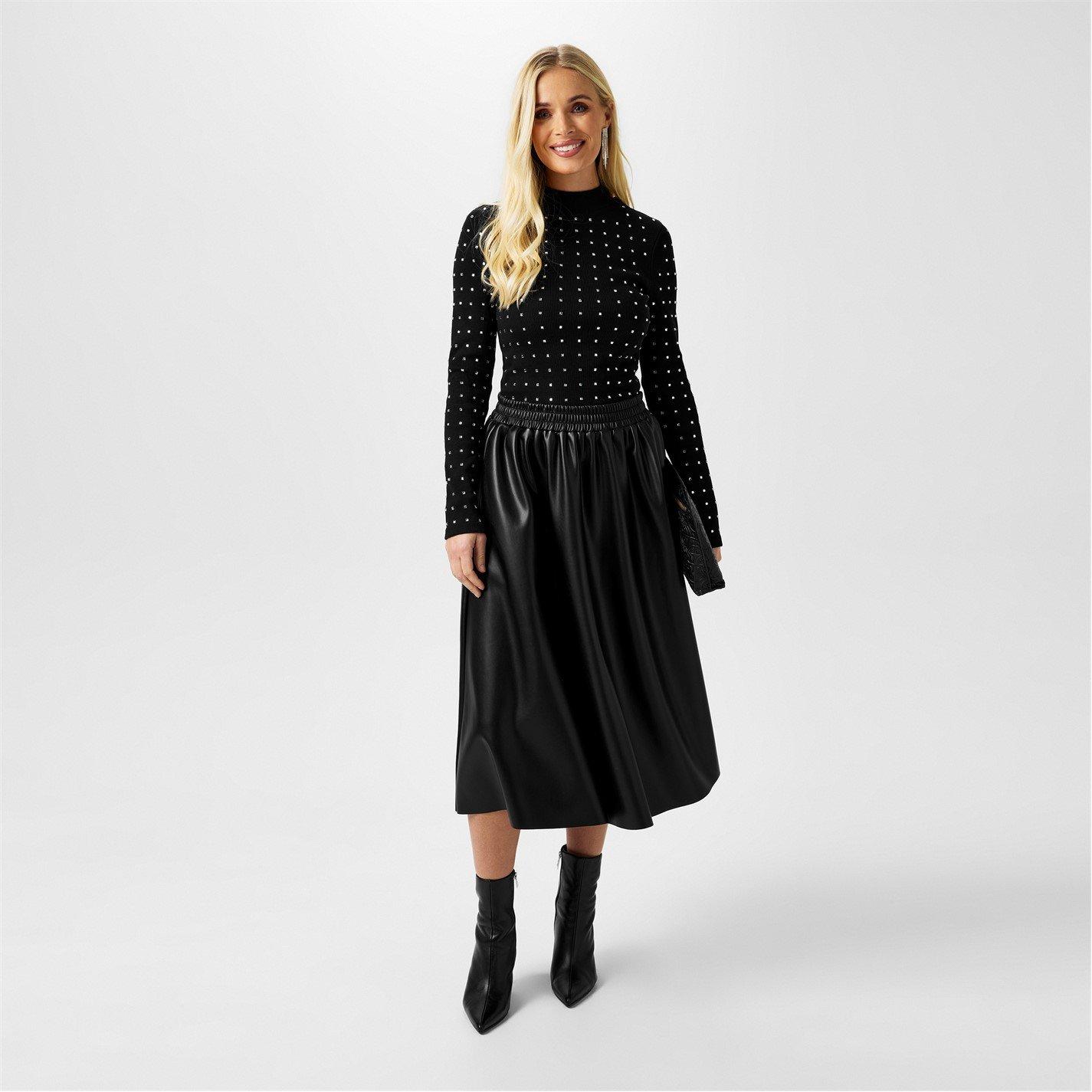 Biba Ribbed Long Sleeve Top