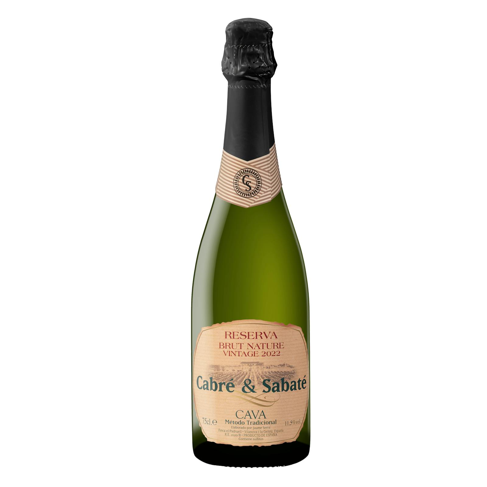 Cava brut nature réserve millésime Cabré & Sabaté