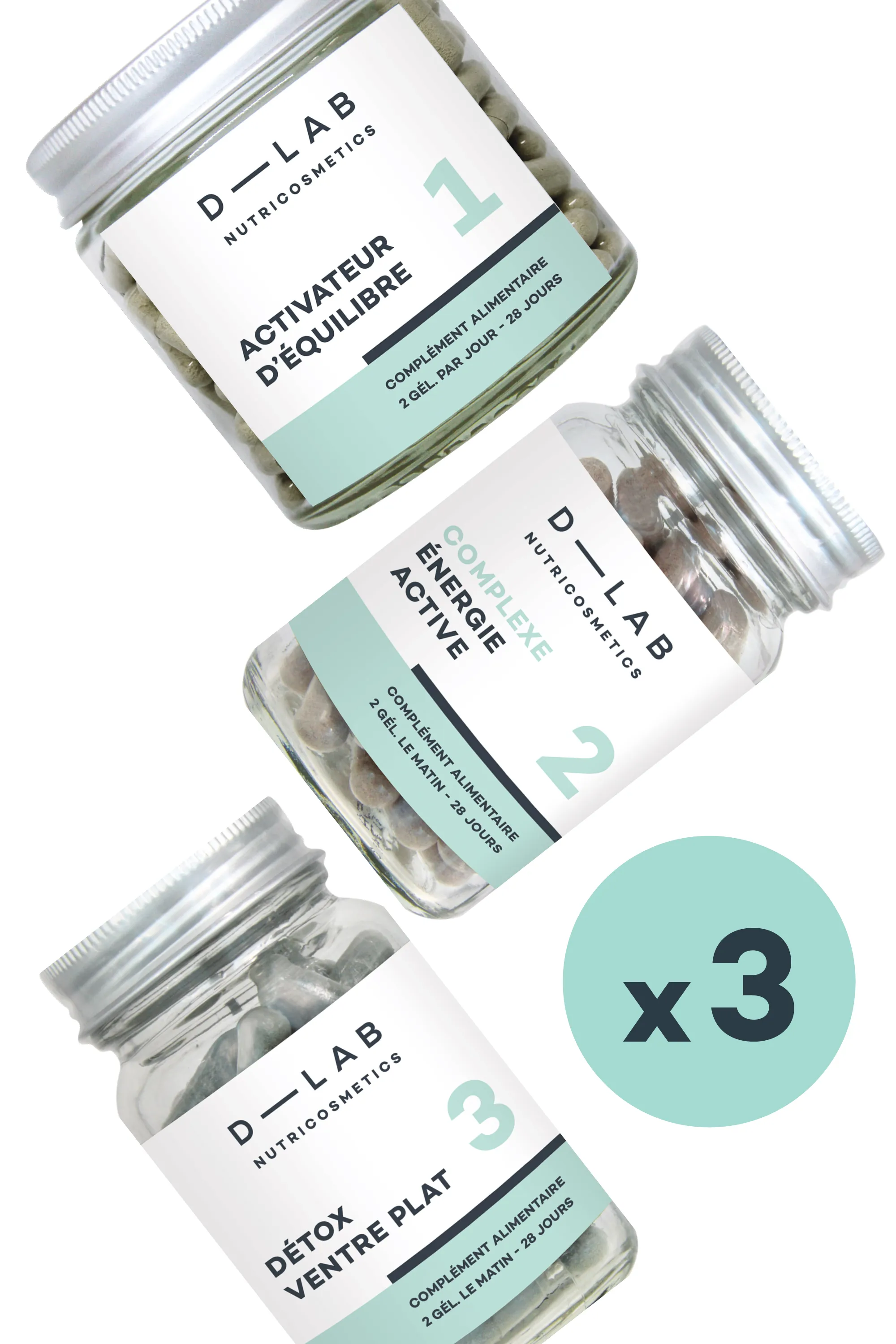 D-LAB Nutricosmetics Compléments alimentaires Programme Ventre-Plat-141.2 g