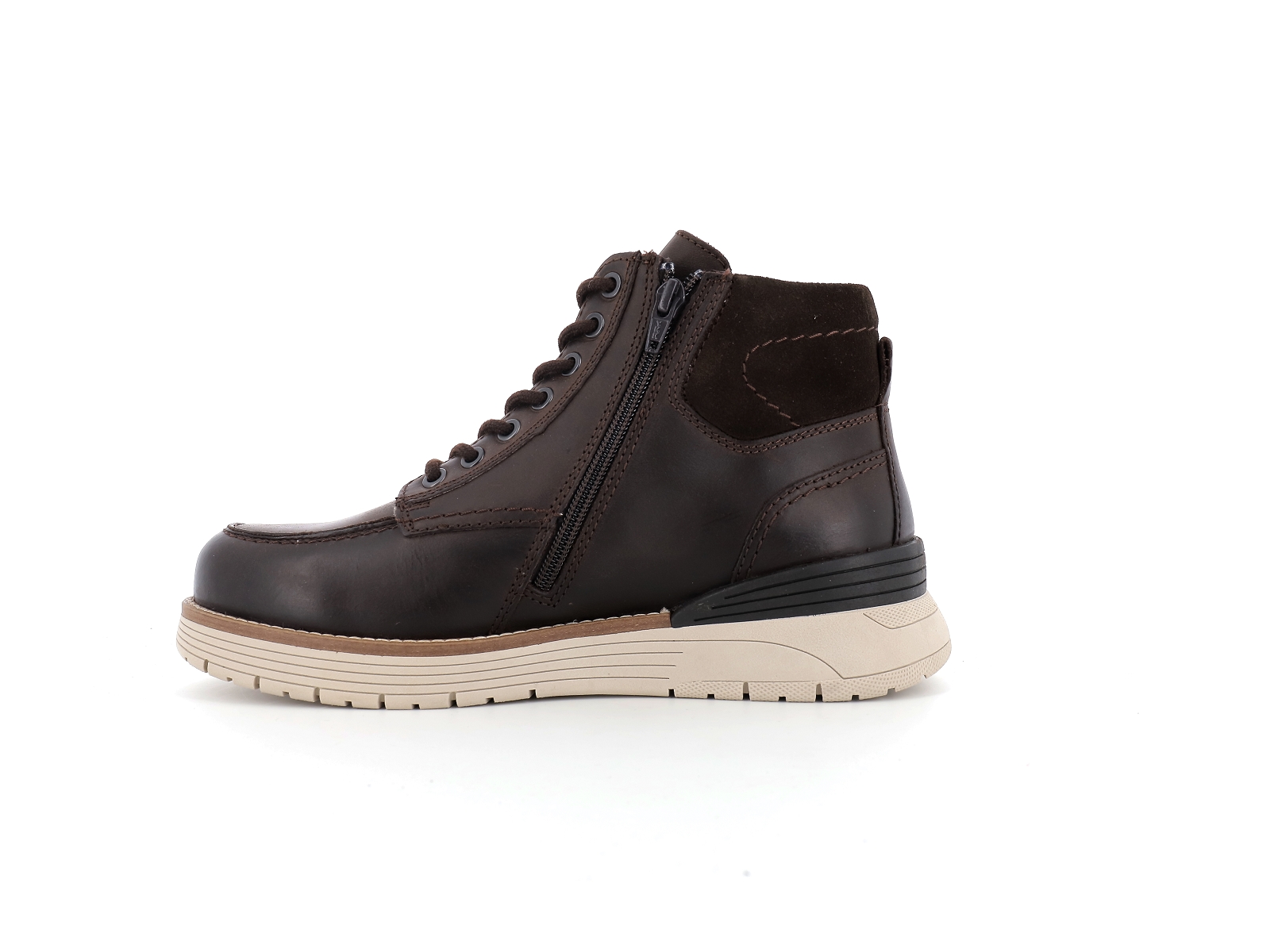 Xapi-MH-591H02 Cuir gras Marron Foncé