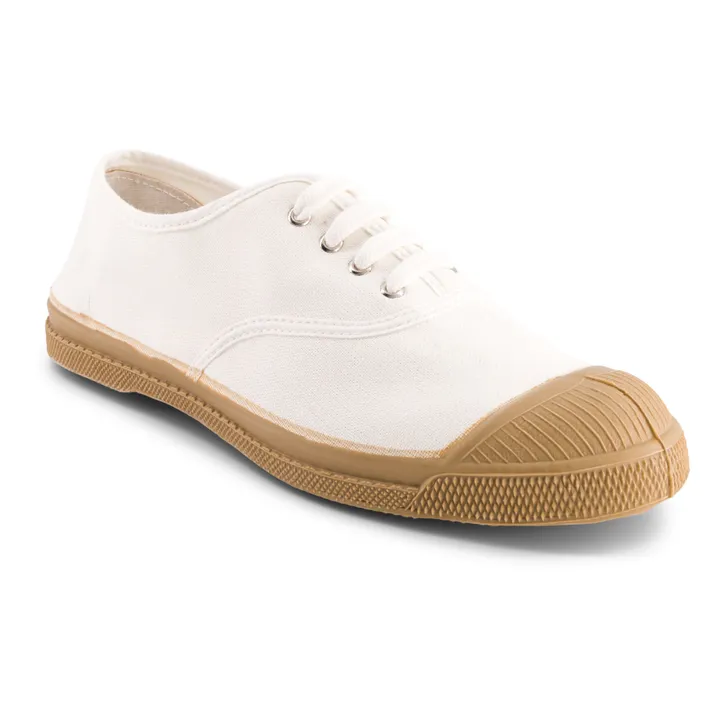 Bensimon Tennis Lacets Colorsole | Blanc