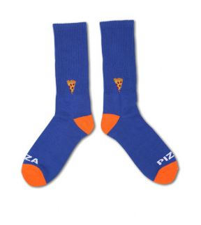 Pizza Skateboards Socks Emoji Black / Yellow