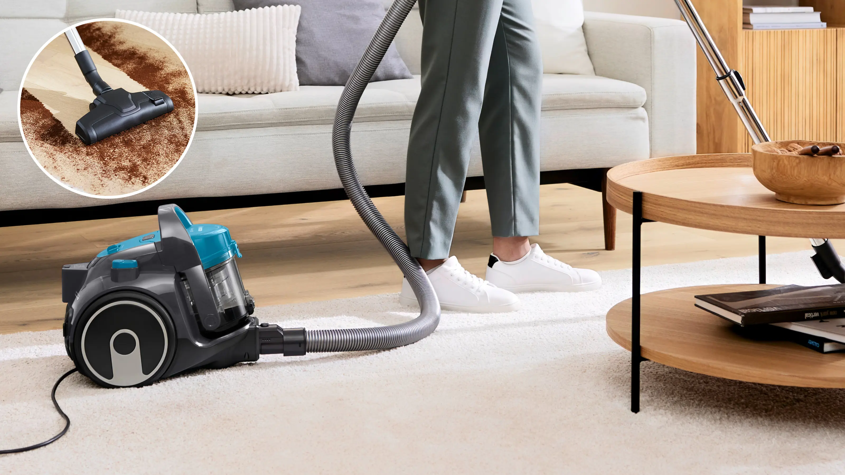 Serie 2 Stofzuiger zonder zak Turquoise