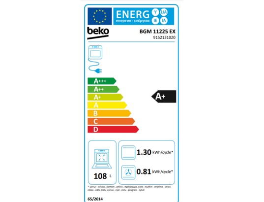 BEKO - Cuisiniere gaz BGM11225EX