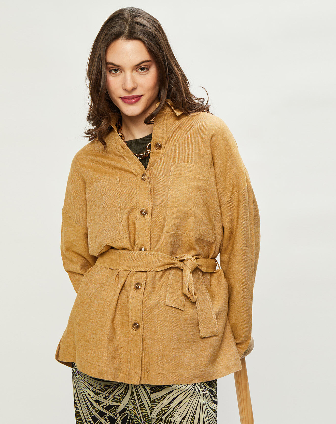 Harris Wilson Veste en Lin & Coton Curtis muscade