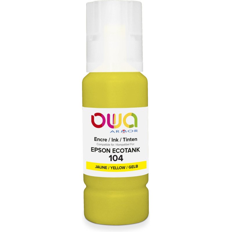 Bouteille d'encre compatible OWA - standard - Jaune - pour EPSON C13T00P440