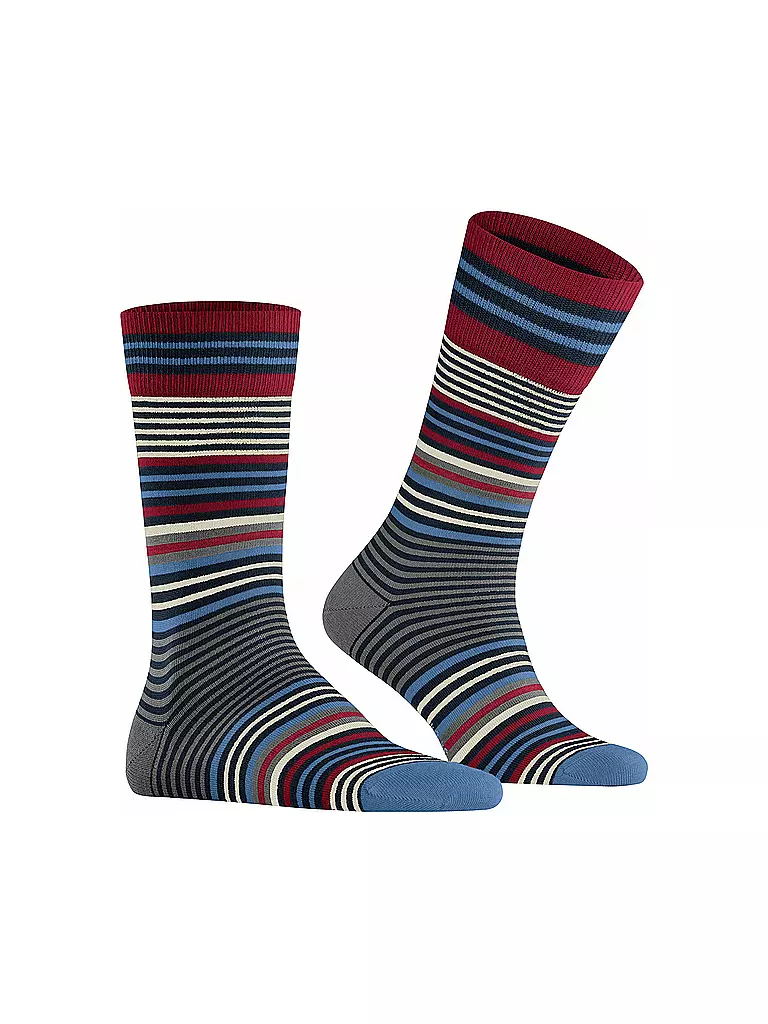 BURLINGTON Herren Socken STRIPE 40-46 marine blau