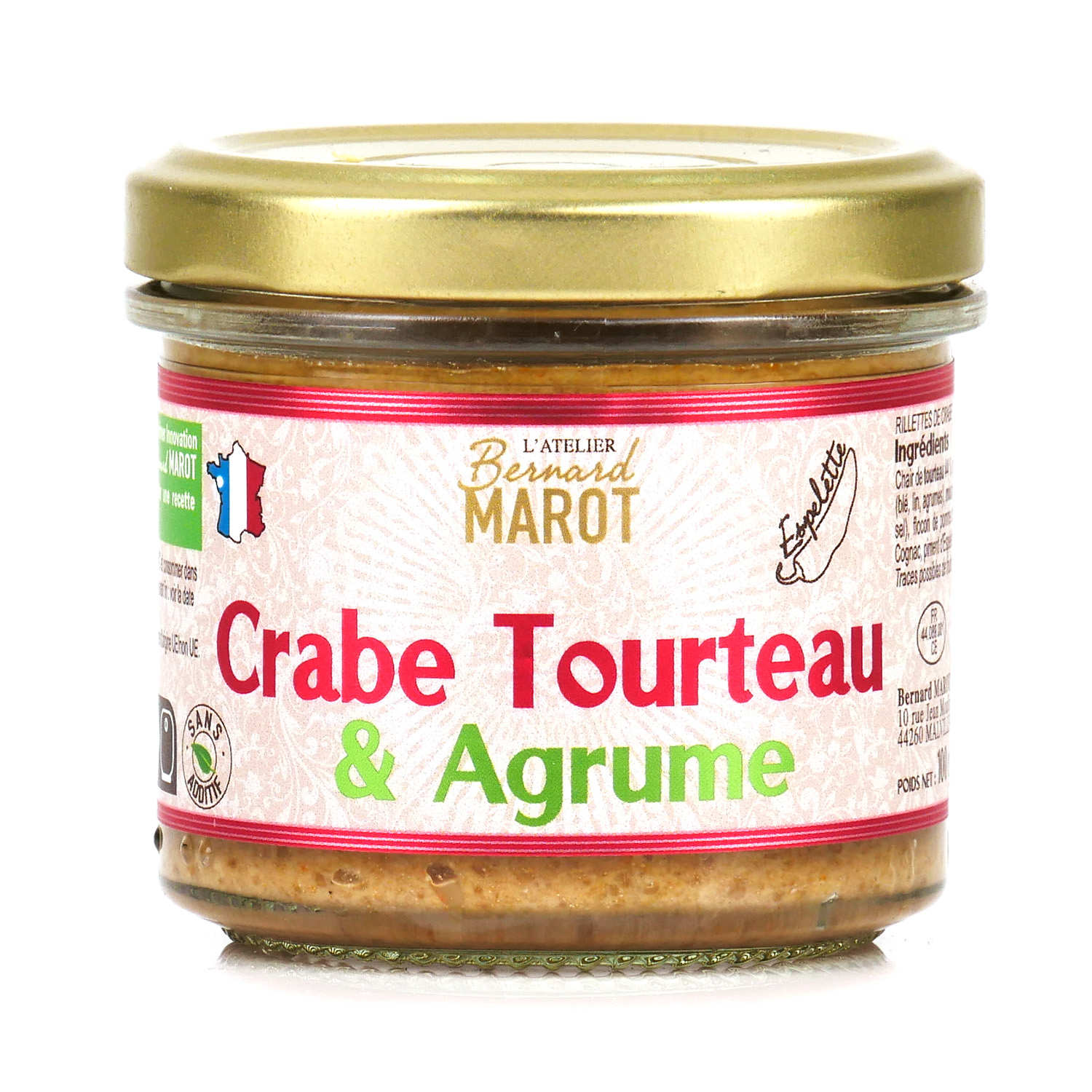 Crabe tourteau aux agrumes à tartiner
