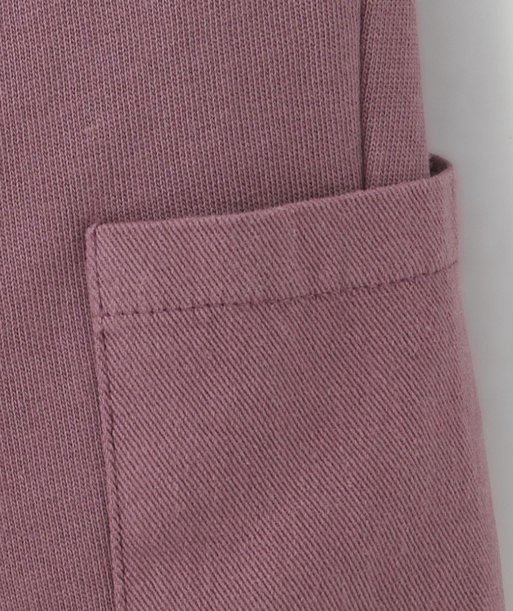 BERMUDA BÉBÉ GARÇON EN COTON BIO VIOLET AVEC POCHES