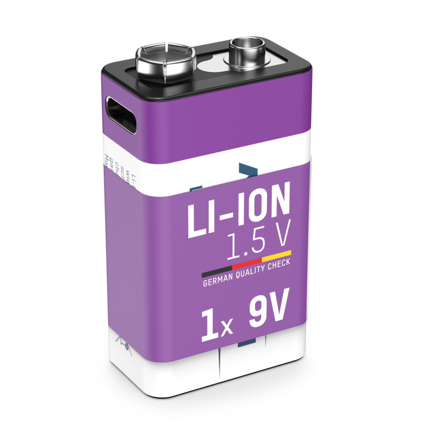 Ansmann Li-Ion Akku E-9V USB-C