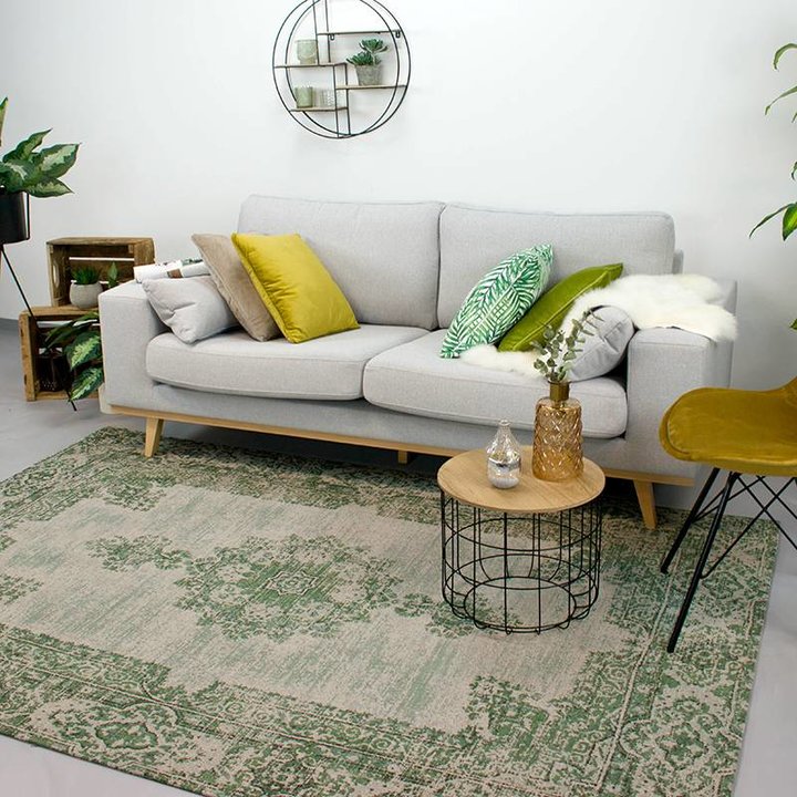 Vintage vloerkleed - Dreams Groen | Oosterse look & feel