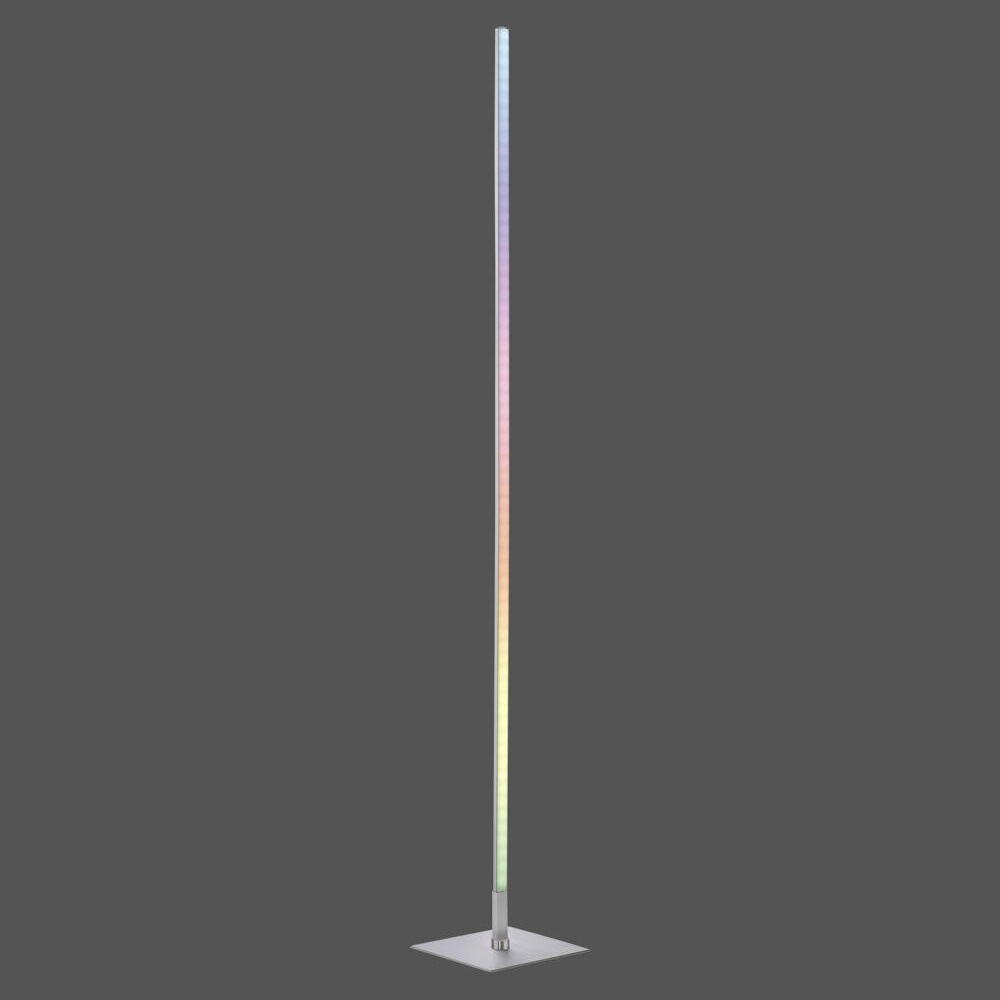 Henry LED vloerlamp in zilver, 17W, 750lm, RGBW