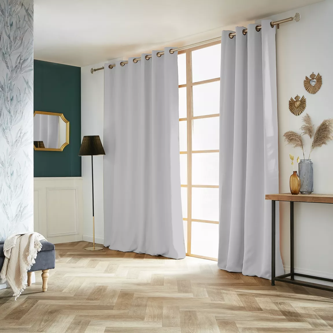 Rideau obscurcissant (180 x 260 cm) Dark Gris clair