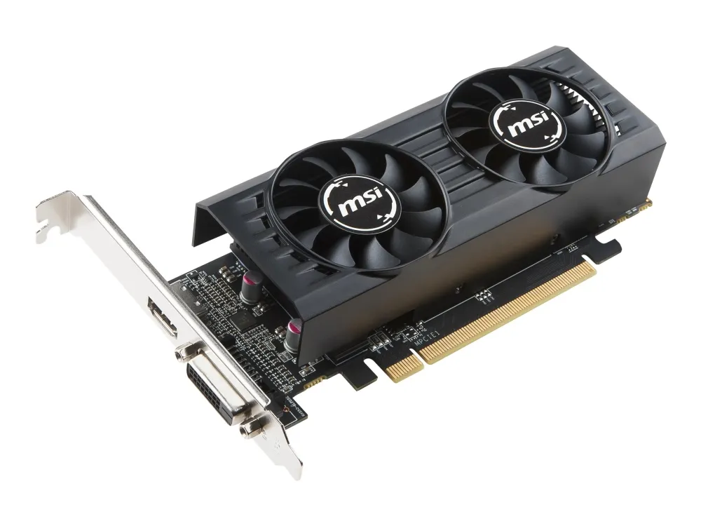 MSI RX 550 4GT LP OC - Grafikkort - Radeon RX 550 - 4 GB GDDR5 - PCIe 3.0 x8 lavprofil - DVI, HDMI