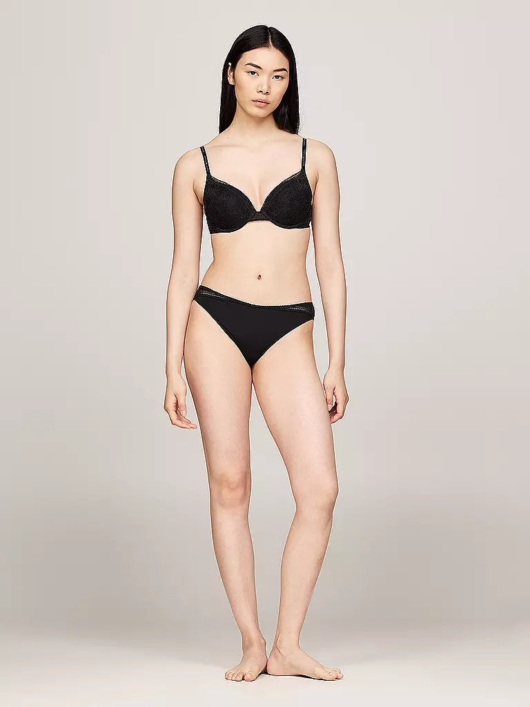 TOMMY HILFIGER Push Up BH PLUNGE black  schwarz