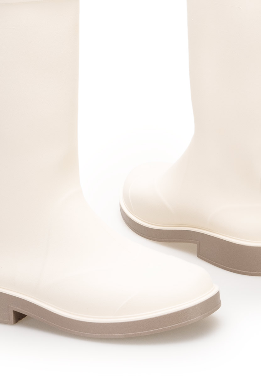 Bottes en caoutchouc blanches Vanera