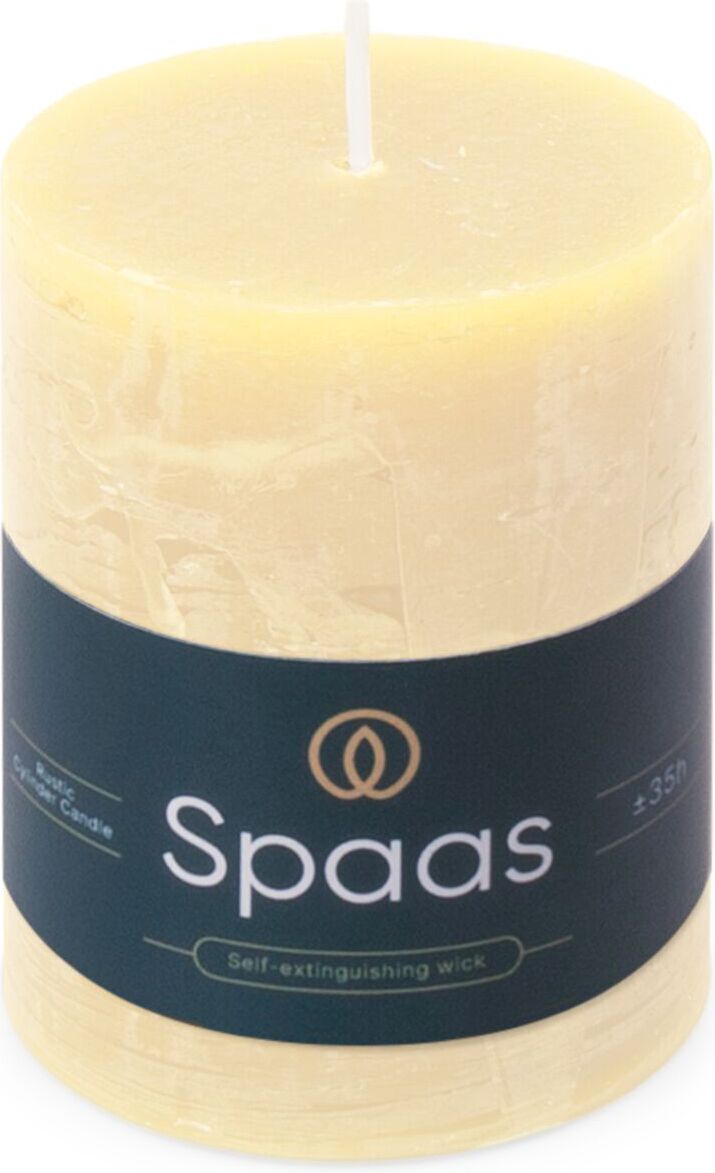 Spaas stompkaars Essential collection crème 35 uur D 7 H 9,5 cm
