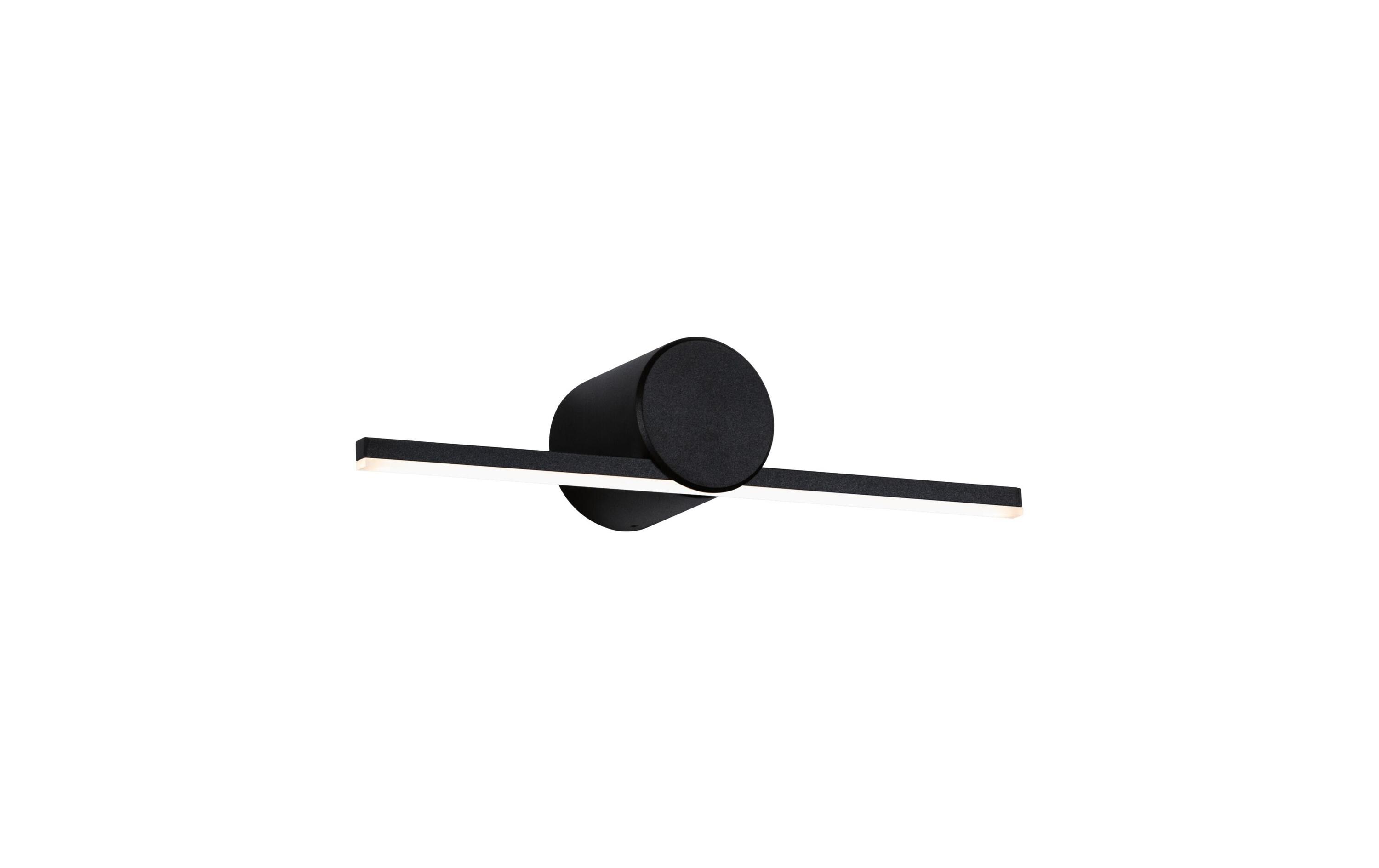 Spiegelleuchte LED Sava 4.2W SchwarzSpiegelrohrleuchte mit Schutzart IP44
