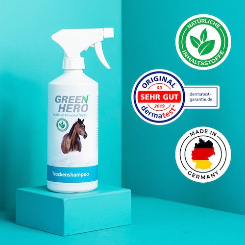 GreenHero Trockenshampoo für Pferde