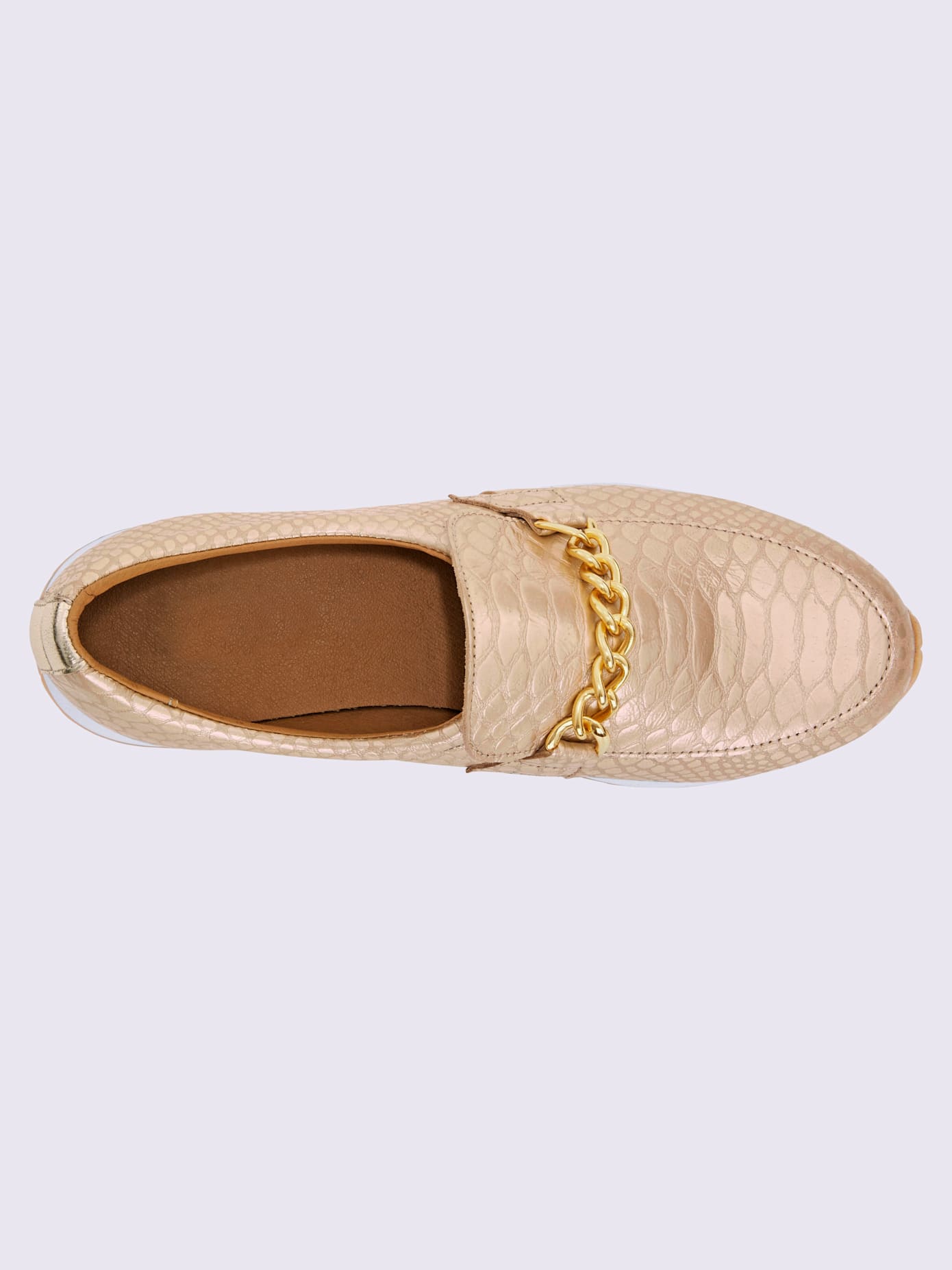 Trotteurs cuir de chèvre gaufré