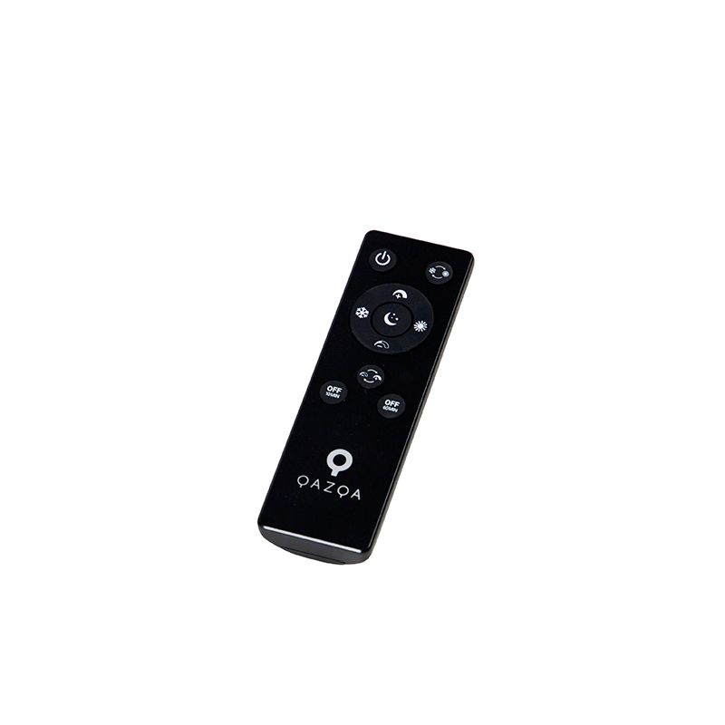 Vloerlamp zwart incl. LED met afstandsbediening - Bumu