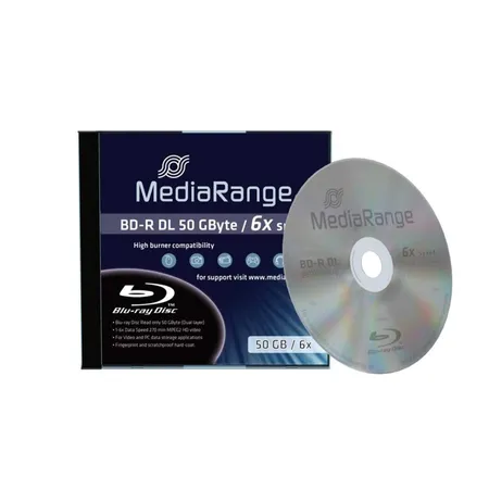 MediaRange Bluray Rohlinge BD-R 50GB 6x Jewelcase, 3 Stück
