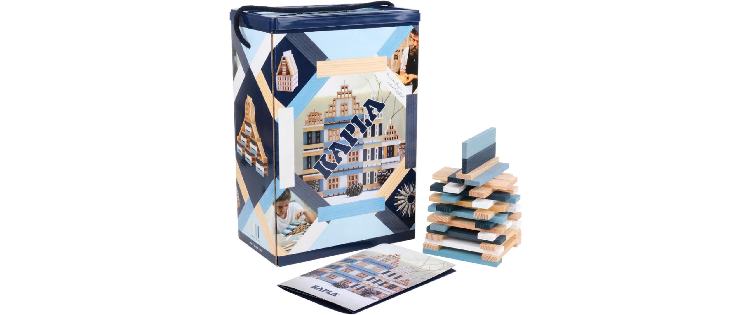 Baukasten Winter 200 StückBausteine aus naturbelassenem Pinienholz