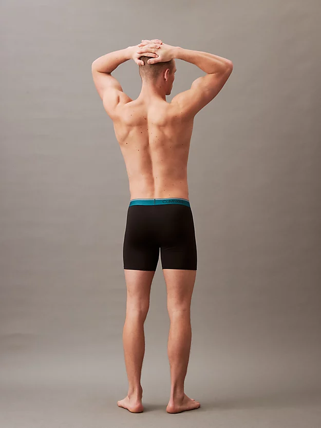 Pacote com 3 Cuecas Boxer Longas - Microelasticidade