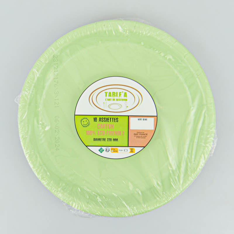 Lot de 10 assiettes 'Fiesta'