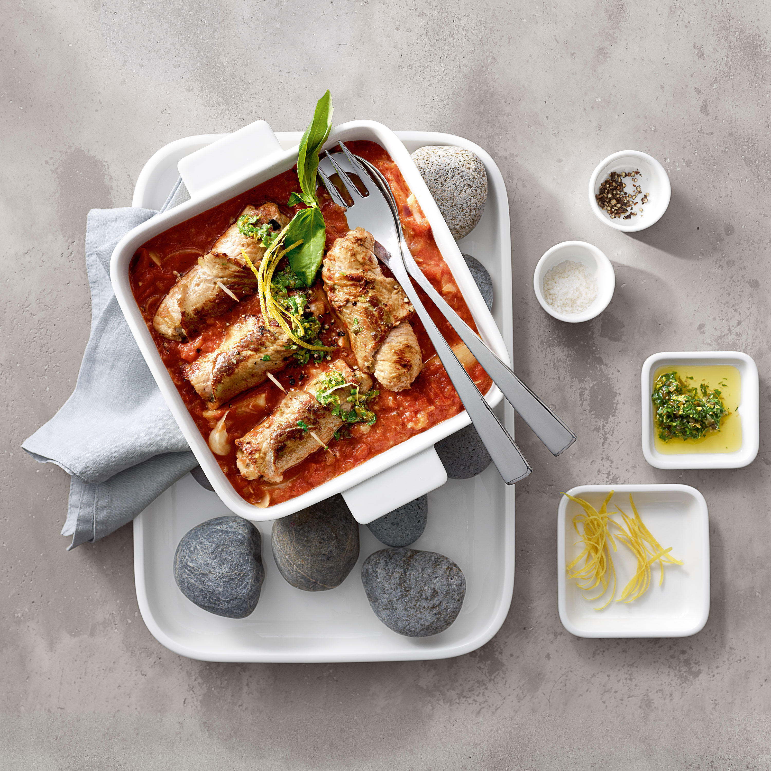 Clever Cooking Square baking dish White, 10.4'' x 8.3'', Premium Porcelain