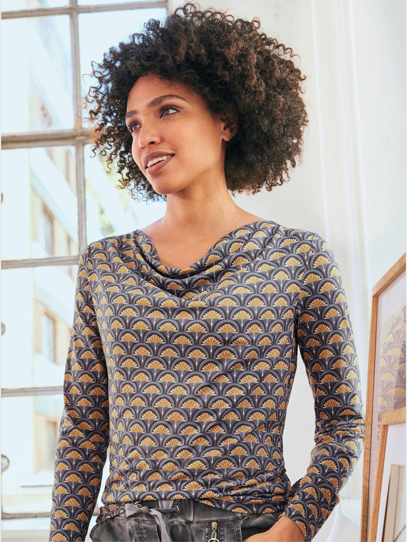 T-shirt imprimé élasthanne