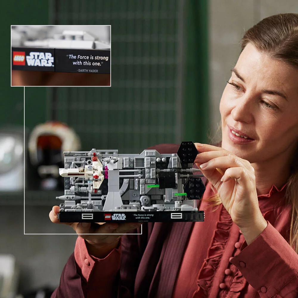 LEGO®STAR WARS 75329 - DIORAMA DE LA POURSUITE DANS LES TRANCHEES DE L'ETOILE DE LA MORT