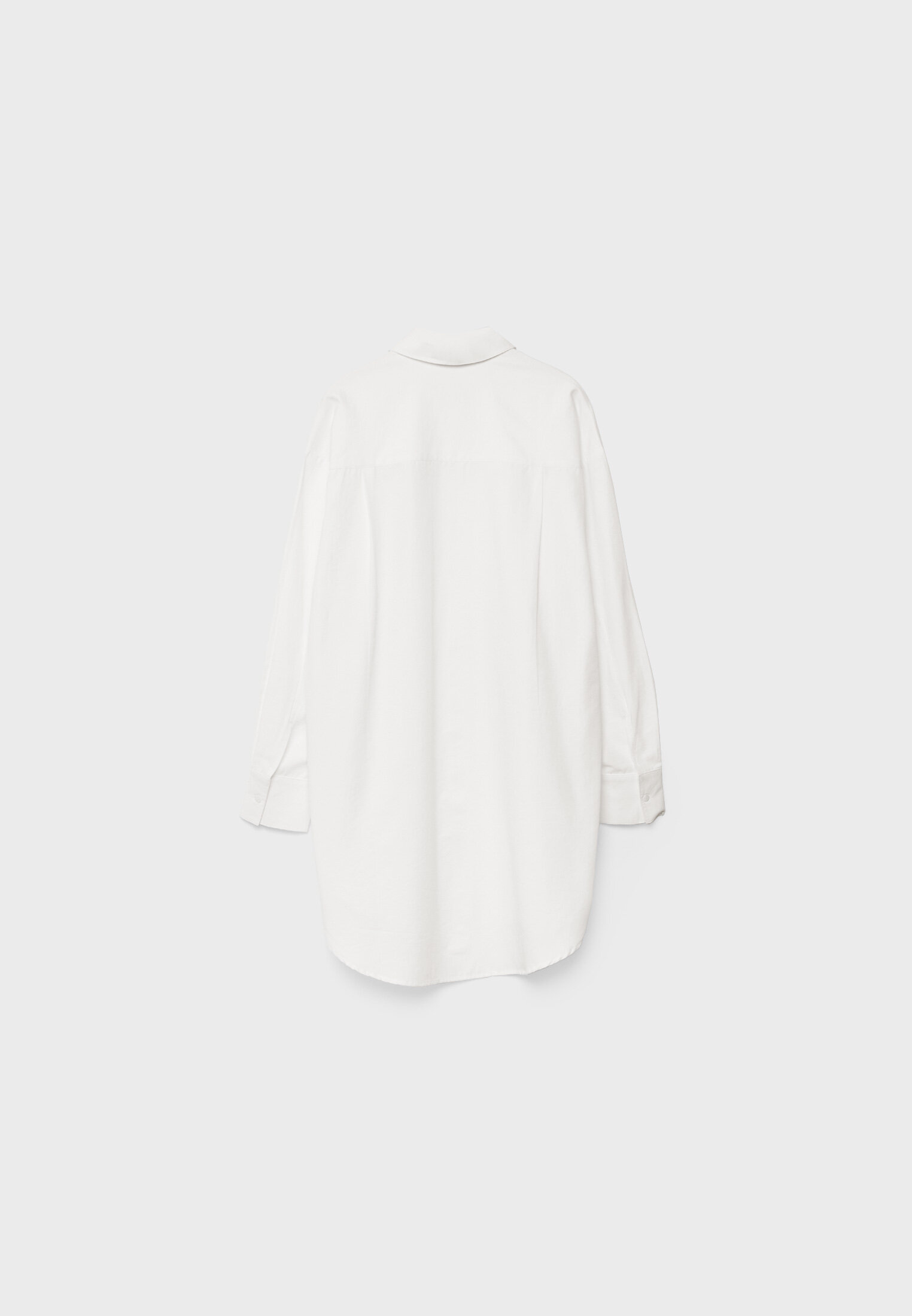 Camisa longa de popeline