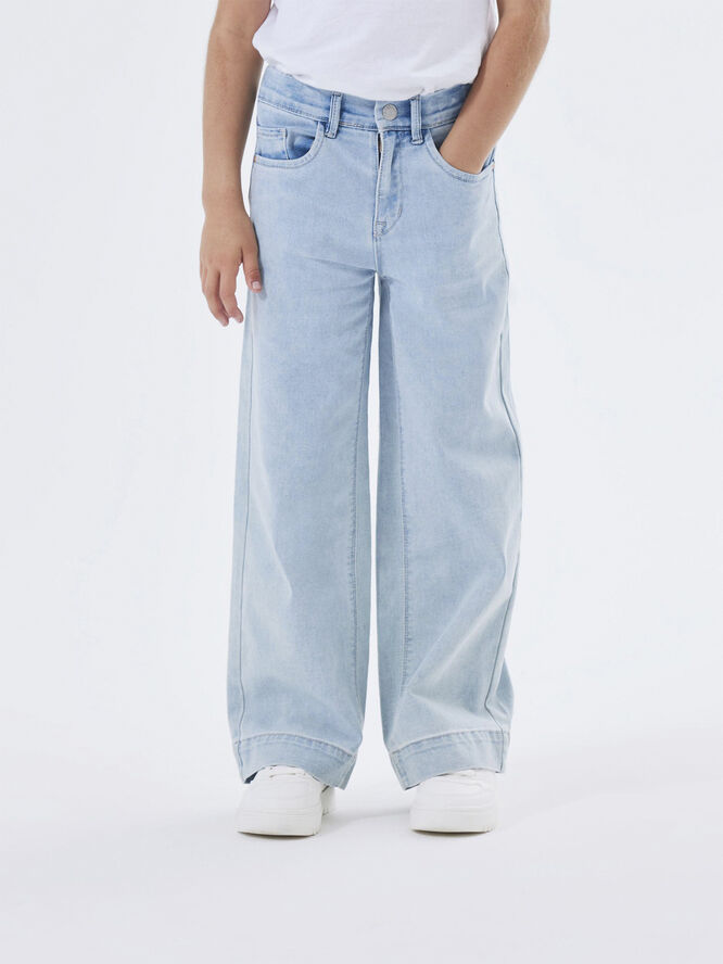 Name It NKFROSE HW WIDE JEANS 1356-ON NOOS Blå