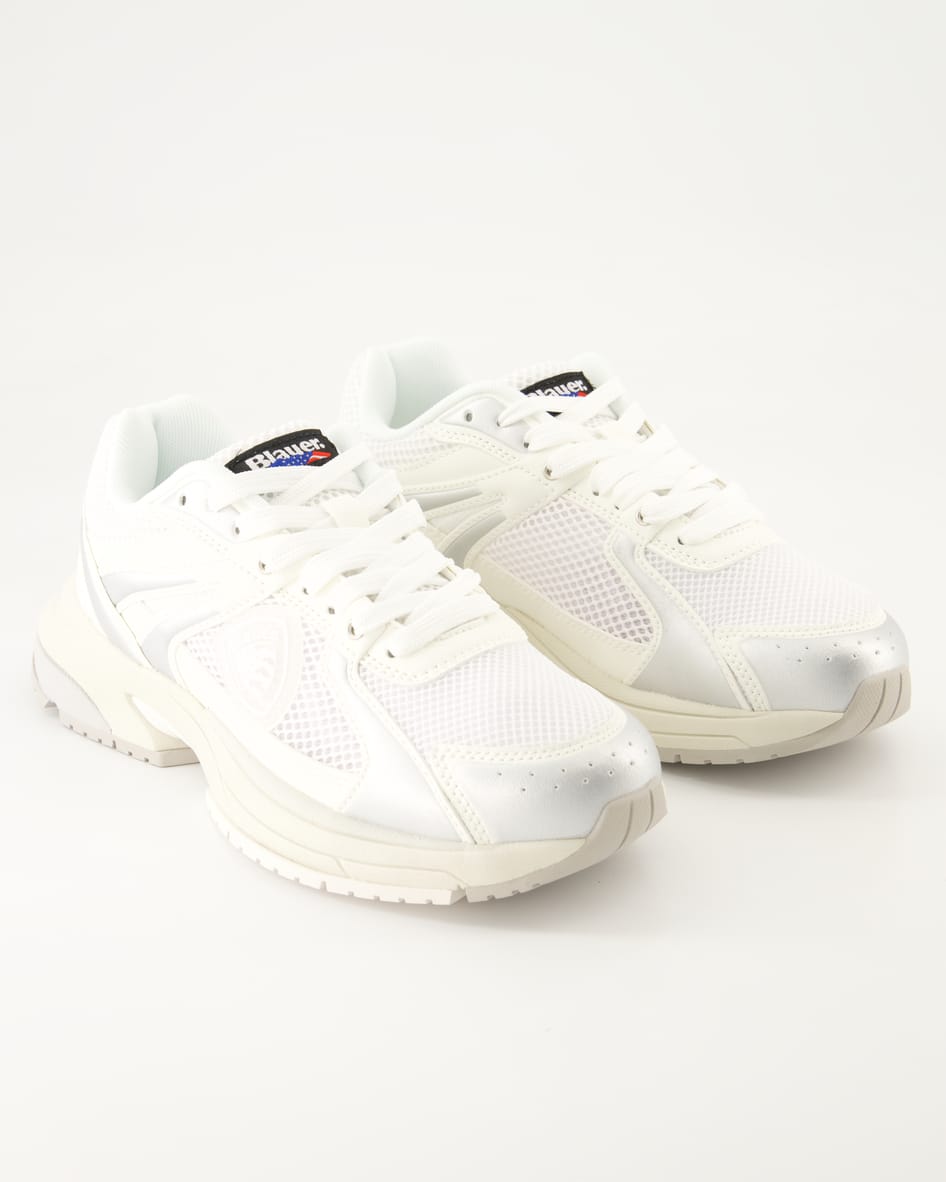 Blauer MOON Sneaker in Weiß
