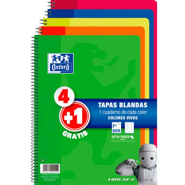 Oxford Bloco Espiral Folio 80Fls CN4M (4 1) - 029002