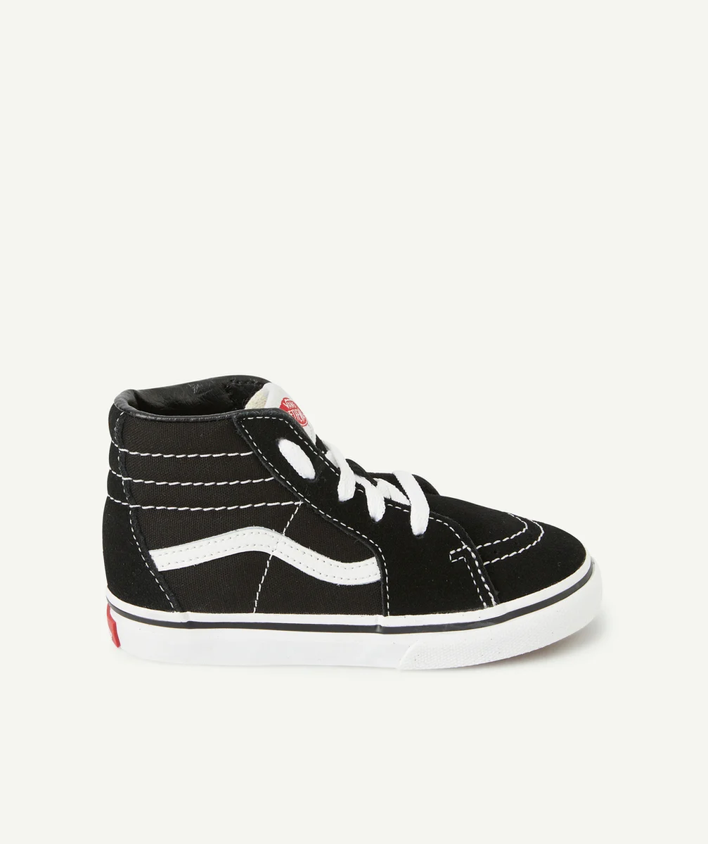 VANSBASKETS MONTANTES BÉBÉ NOIRE ET BLANCHE TD SK8-HI