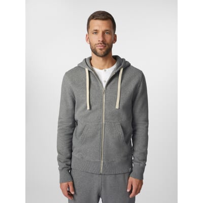 Herren-Hoodiejacke, Graumelange