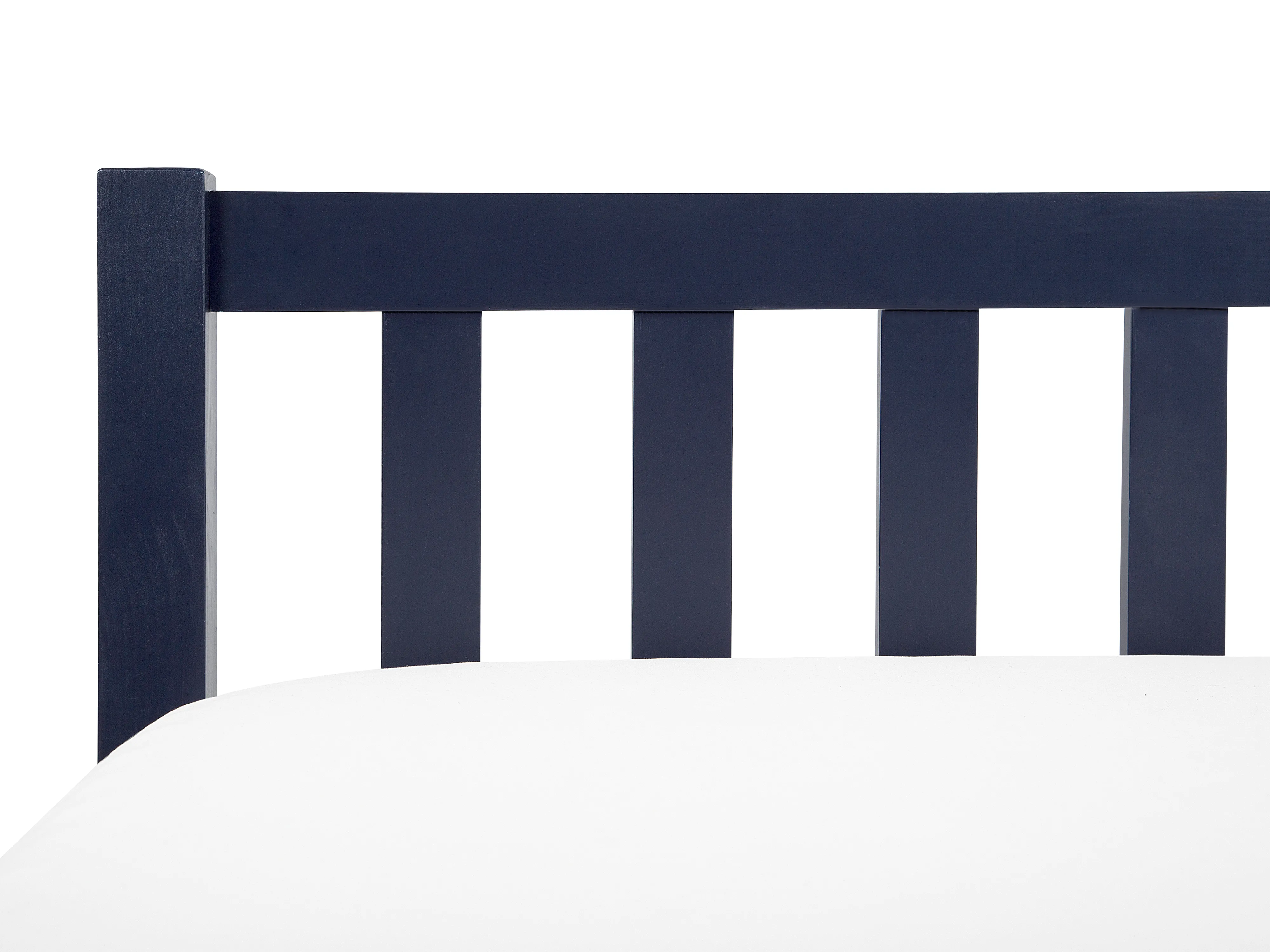 Bed Dennenhout FLORAC 140 x 200 cm Marineblauw