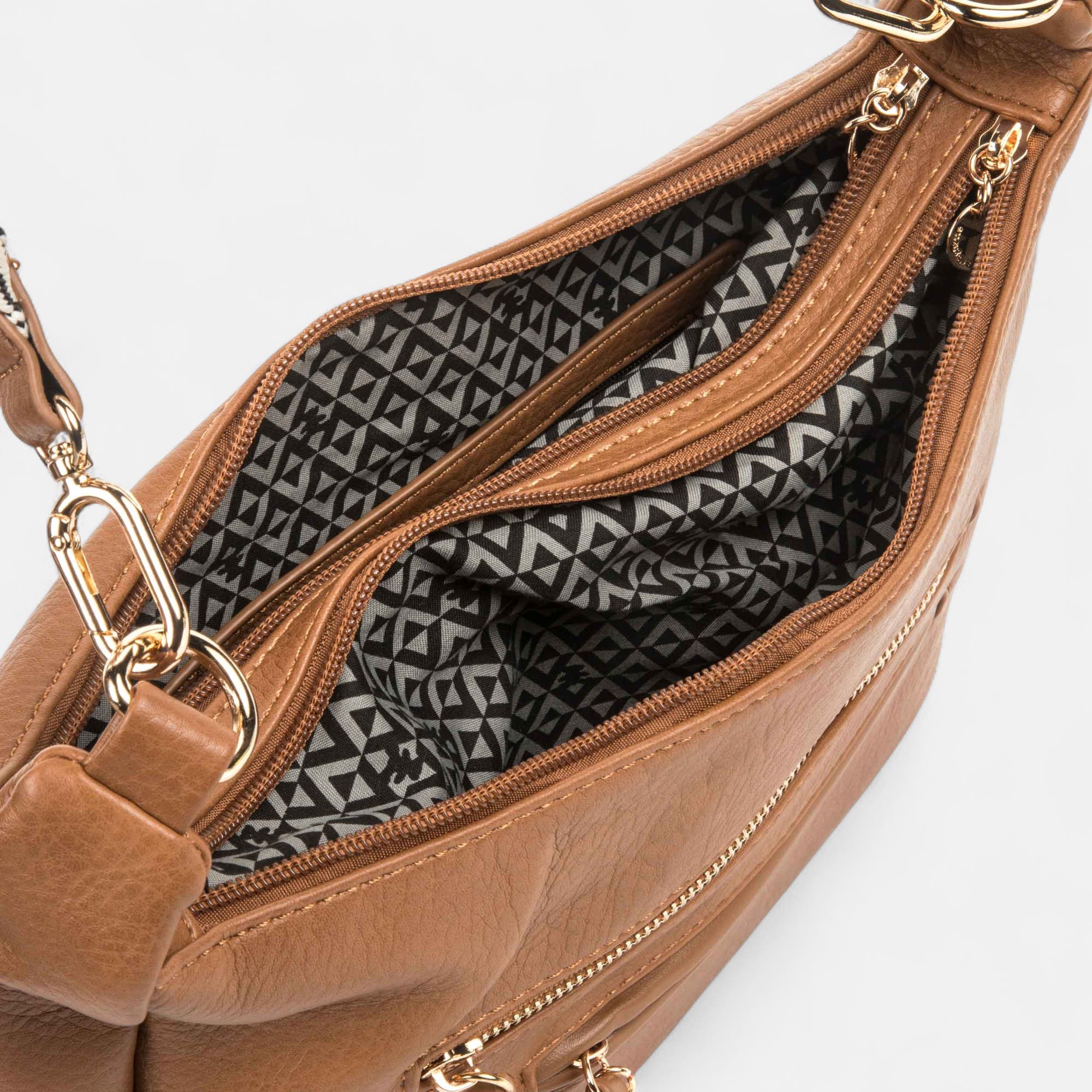 Sac bandoulière cognac