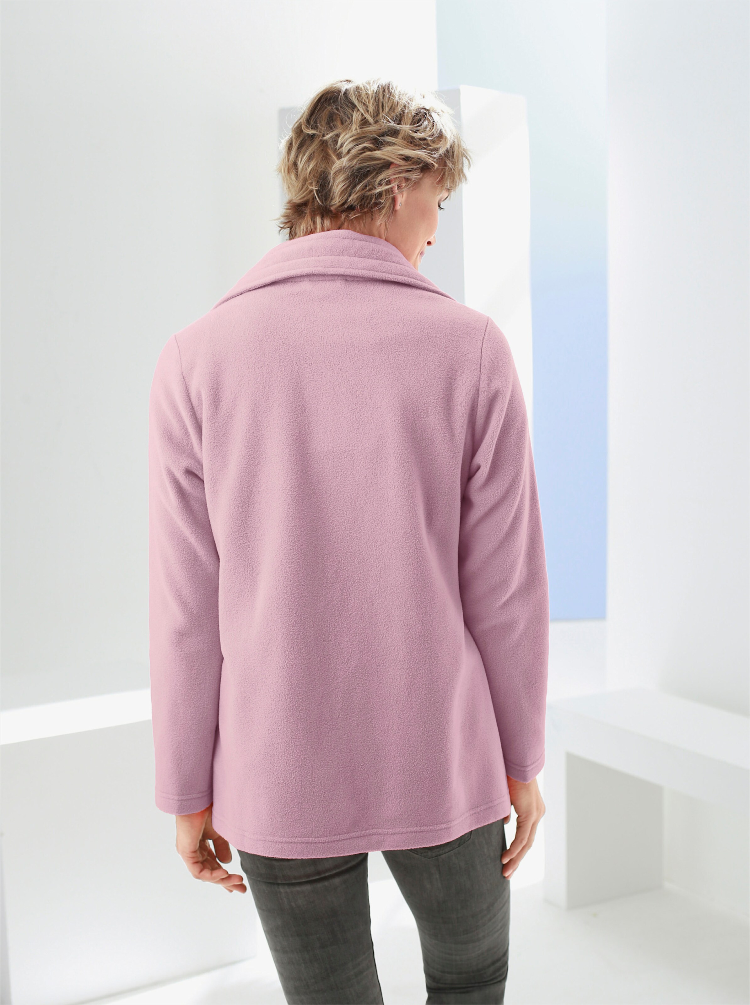 Fleecejacke mit 2-Wege-Reißverschluss