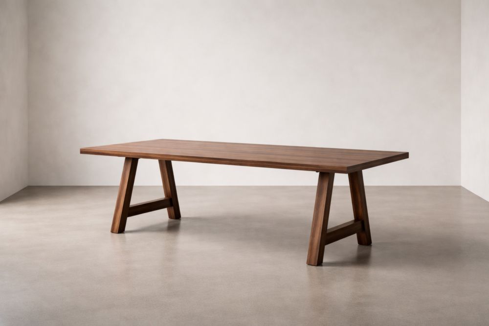 Massivholztisch Rechteckig 200x90x75 cm Walnuss