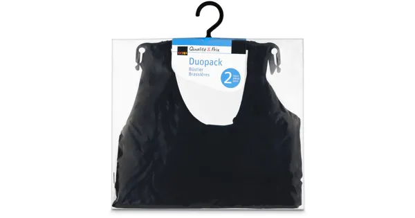 Damen Büstier Duo schwarz XL