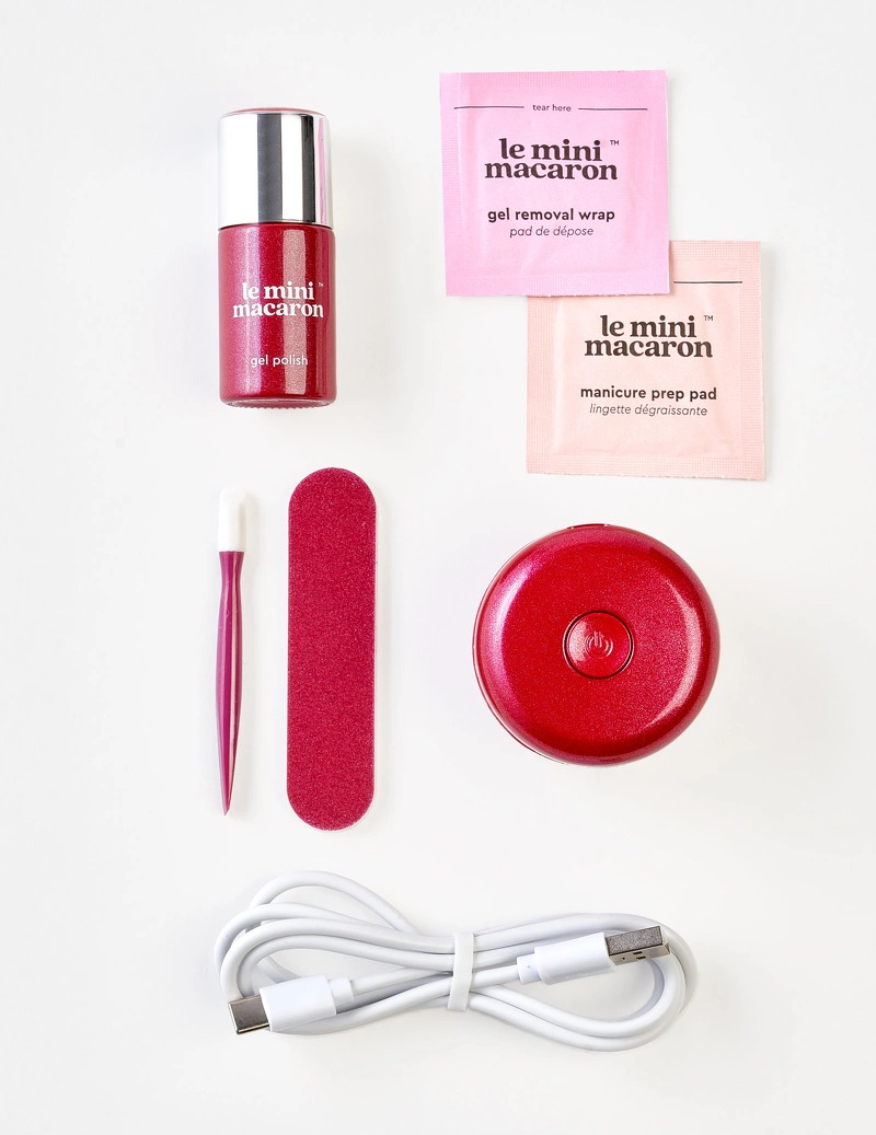 Le Mini Macaron Gel Manicure Kit - Ruby Red